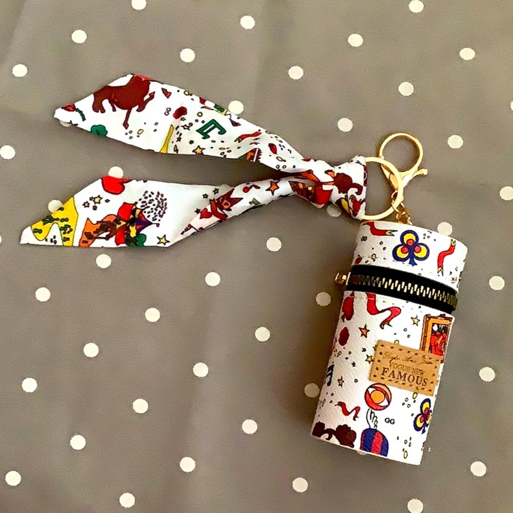 Keychain and small coin bag